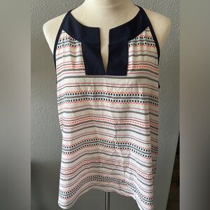 Athleta Multicolor Striped Sleeveless Blouse